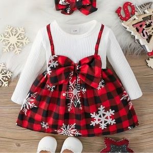 Baby Girl Christmas Outfit set